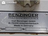 Nameplate of Benzinger TNI - B6  machine