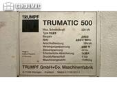 Nameplate of Trumpf Trumatic 500R  machine