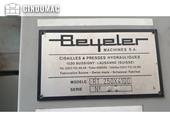 Nameplate of BEYELER RT 250x4100  machine