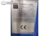 Nameplate of Trumpf Trumatic L3050  machine