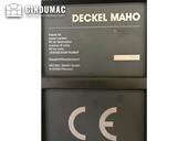 Nameplate of DECKEL MAHO DMU 80T  machine