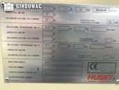 Nameplate of Husky H300 RS 55/50  machine