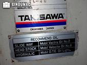Nameplate of Takisawa TC-30  machine