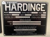 Nameplate of HARDINGE GX 1000  machine