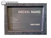 Nameplate of DECKEL MAHO DMU 50M  machine