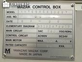 Nameplate of Mazak Integrex 100 II SY  machine