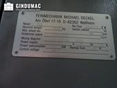 Nameplate of Michael Deckel S22 P  machine
