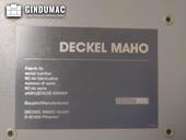 Nameplate of DECKEL MAHO DMU 60 T  machine