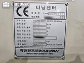 Nameplate of Doosan Lynx 220A  machine