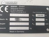 Nameplate of Exeron 316 XXL  machine