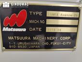 Nameplate of Matsuura Lumex Avance-25  machine