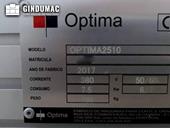 Nameplate of OPTIMA 2510  machine