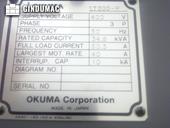 Nameplate of Okuma TWIN STAR LT200-M  machine