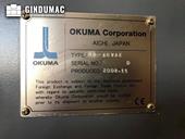 Nameplate of Okuma MB 46 VAE  machine