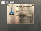 Nameplate of Okuma MB 56 VA  machine