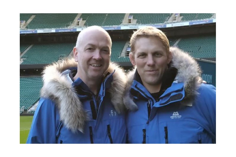 Dr Neil Counihan with Lewis Moody